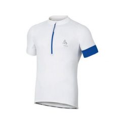 Odlo Koszulka rowerowa Tech. Stand-up Collar s/s 1/2 Zip Gavia biała r. L (410892L). Koszulki sportowe męskie marki Odlo. Za 110.41 zł.