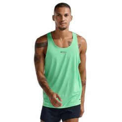 Tank top 2XU Light Speed. Zielone t-shirty męskie 2XU, xs, bez wzorów, z materiału, bez kołnierzyka. Za 335.50 zł.