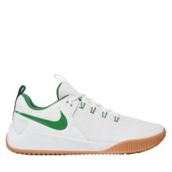 Buty Nike Air Zoom Hyperace 2 białe do siatkówki. Białe buty sportowe męskie Nike, z gumy, bez zapięcia, do siatkówki. W wyprzedaży za 456.90 zł.
