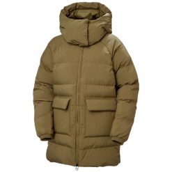 Parka damska z kapturem Helly Hansen Ellie. Brązowe parki damskie Helly Hansen, na zimę, bez wzorów, z puchu, z kapturem. Za 1,181.50 zł.