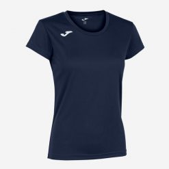 Koszulka dziewczęca Joma Record II. Niebieskie t-shirty i topy dla dziewczynek Joma, bez wzorów, z materiału, bez ramiączek. Za 139.50 zł.
