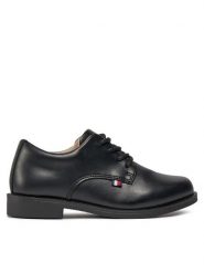Tommy Hilfiger Półbuty Low Cut Lace Up Shoe T3B4-33174-1355 Czarny. Czarne półbuty chłopięce Tommy Hilfiger, bez wzorów, ze skóry, bez zapięcia. Za 209.99 zł.