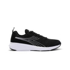 Buty biegowe damskie DIADORA FLAMINGO 6 W. Czarne obuwie sportowe damskie Diadora, bez wzorów, do biegania. Za 99.99 zł.