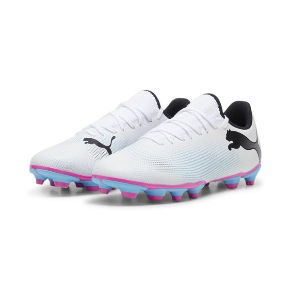 Buty piłkarskie męskie Puma Future 7 Play Fg ag. Białe buty sportowe męskie Puma, bez zapięcia, do piłki nożnej. Za 222.80 zł.