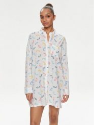 DKNY Koszula nocna YI30008 Biały. Białe koszule nocne damskie DKNY, s, bez wzorów, z wiskozy, bez ramiączek. Za 489.99 zł.