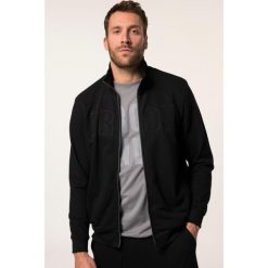 Męska Bluza dresowa rozpinana fitness Belly Fit naszywki bis do rozm. 7XL. Czarne bluzy męskie JAY-PI, m, z aplikacjami, z bawełny, bez kaptura. Za 343.99 zł.