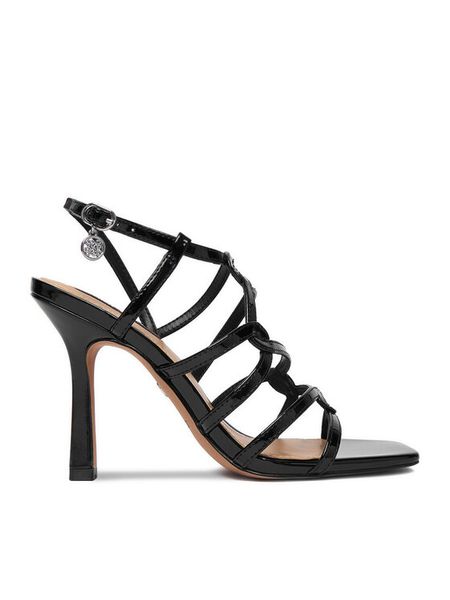 Nine West Sandały CEO-LS955066-23 Czarny. Czarne sandały damskie Nine West, bez wzorów, ze skóry, bez obcasa, na szpilce, bez zapięcia. Za 279.99 zł.