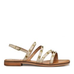 Sandały Geox. Białe sandały damskie Geox, bez wzorów, bez obcasa, na płaskiej podeszwie, bez zapięcia. Za 399.99 zł.