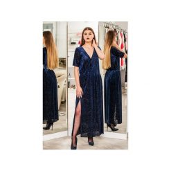 Sukienka Styl maxi. Niebieskie sukienki damskie 3 for u, z tkaniny, klasyczne, z klasycznym kołnierzykiem. Za 279.00 zł.
