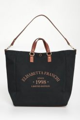 Torebka płócienny shopper ELISABETTA FRANCHI. Torebki shopper damskie Elisabetta Franchi, bez wzorów, bez dodatków. Za 1,149.00 zł.