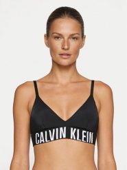 Calvin Klein Swimwear Góra od bikini LV00Q61163 Czarny. Czarne bikini damskie Calvin Klein Swimwear, xs, bez wzorów. Za 209.99 zł.