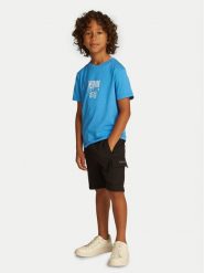 Calvin Klein Jeans T-Shirt Good Level IB0IB02456 Niebieski Regular Fit. Niebieskie t-shirty dla chłopców Calvin Klein Jeans, bez wzorów, z bawełny, bez ramiączek. Za 69.99 zł.