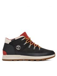 Timberland Trzewiki Sprint Trekker Mid Fab Wp TB1A61QG0151 Czarny. Czarne botki męskie Timberland, bez wzorów, z materiału, bez zapięcia. Za 549.99 zł.