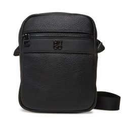 Saszetka HUGO. Czarne saszetki męskie Hugo, młodzieżowe, małe. Za 449.99 zł.