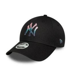 Czapka baseballowa damska New York Yankees 9forty Metallic Logo. Czarne czapki i kapelusze damskie New Era, bez wzorów, z materiału, klasyczne. Za 179.50 zł.