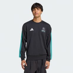 Bluza Dresowa Mercedes-Amg Petronas Formula 1 Team Dna. Czarne bluzy męskie Adidas, bez wzorów, z dresówki, bez kaptura, na fitness i siłownię. Za 259.00 zł.