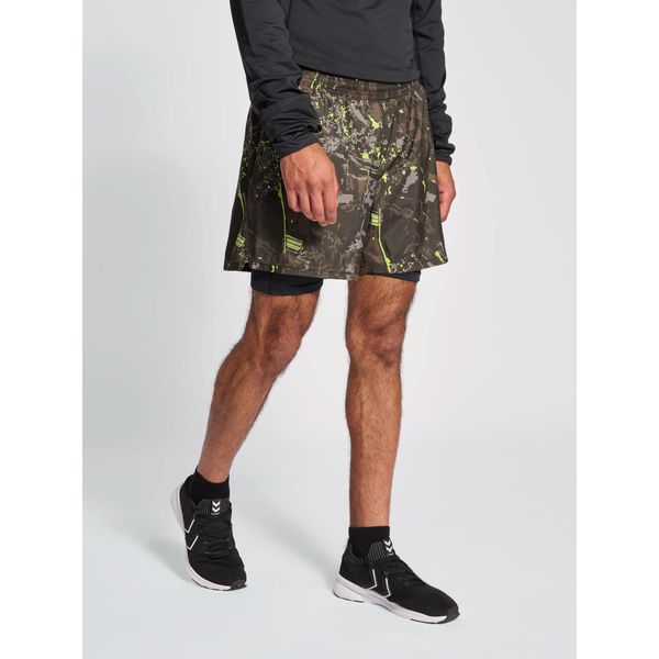 Szorty 2 w 1 Newline Kansas. Brązowe krótkie spodenki sportowe męskie Newline, m, bez wzorów. W wyprzedaży za 139.55 zł.