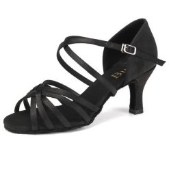 Buty taneczne damskie salsa taniec towarzyski Burtan Havana 7 cm. Czarne obuwie sportowe damskie BURTAN, bez wzorów, na jogę i pilates. Za 169.00 zł.