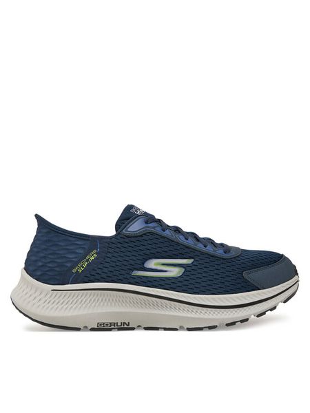 Skechers Buty na siłownię GO RUN Consistent 220863/NVY Granatowy. Niebieskie buty sportowe męskie Skechers, z materiału, bez zapięcia, na fitness i siłownię. Za 259.99 zł.