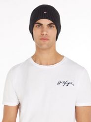 Tommy Hilfiger Czapka z domieszką kaszmiru Mężczyźni Bawełna czarny, ONE SIZE. Czarne czapki i kapelusze męskie Tommy Hilfiger, bez wzorów, z bawełny, biznesowe. Za 189.95 zł.