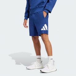 Szorty Essentials Big Logo Single Jersey. Białe krótkie spodenki sportowe męskie Adidas, bez wzorów, z jersey, na fitness i siłownię. Za 149.00 zł.