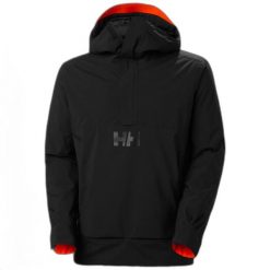 Kurtka narciarska Helly Hansen ULLR D Anorak. Czarne kurtki snowboardowe męskie Helly Hansen, m, bez wzorów, bez kaptura, narciarskie. W wyprzedaży za 950.45 zł.