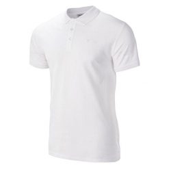 Koszulka polo męska Hi-Tec Romso - biała, Rozmiar L. Białe koszulki polo męskie Hi-tec, l, bez wzorów, z bawełny, klasyczne, bez ramiączek. Za 54.99 zł.