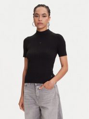 Miss Sixty Golf 6S1RJ37100 Czarny Slim Fit. Czarne swetry damskie Miss Sixty, s, bez wzorów, z syntetyku, bez kołnierzyka, bez ramiączek, bez kaptura. Za 239.99 zł.