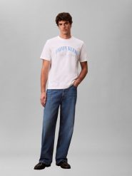 Calvin Klein Jeans Koszulka Mężczyźni Bawełna biały, M. Białe koszulki sportowe męskie Calvin Klein Jeans, m, bez wzorów, z bawełny, bez kołnierzyka, bez ramiączek. Za 169.95 zł.