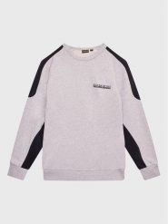 Napapijri Bluza B-Pinta NP0A4GXC M Szary Regular Fit. Szare bluzy dla chłopców Napapijri, bez wzorów, z bawełny, bez ramiączek, bez kaptura. Za 329.99 zł.