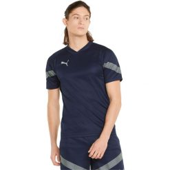 Podkoszulek Puma Teamfinal Training Jersey, Mężczyźni. Niebieskie koszulki sportowe męskie Puma, l, bez wzorów, z jersey, bez kołnierzyka, bez ramiączek, do piłki nożnej. Za 290.00 zł.