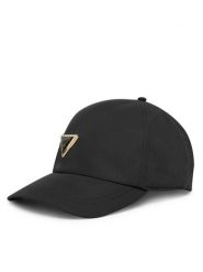 Guess Czapka z daszkiem AW5396 POL01 Czarny. Czarne rękawiczki damskie Guess, z aplikacjami, z materiału. Za 159.99 zł.