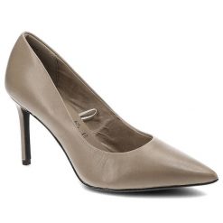 Brązowe Czółenka Tamaris Eleganckie Buty Damskie. Brązowe czółenka damskie Tamaris, z aplikacjami, ze skóry, eleganckie, bez obcasa, na obcasie, bez zapięcia. Za 249.00 zł.
