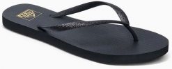 Reef W'S Reef Seaside, black glitter, 41 (us 10). Czarne klapki damskie Reef, bez wzorów, sportowe, bez obcasa. Za 93.52 zł.