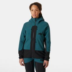 Damska wodoodporna kurtka z kapturem Helly Hansen Odin Bc Softshell. Zielone kurtki damskie Helly Hansen, bez wzorów, z softshellu, z kapturem. Za 1,333.00 zł.