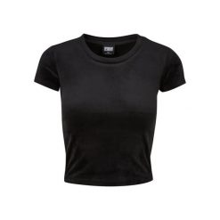 Damska aksamitna Koszulka Urban Classics. Czarne t-shirty damskie Urban Classics, m, bez wzorów, z elastanu, klasyczne, bez kołnierzyka. Za 66.95 zł.