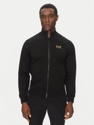 EA7 Emporio Armani Bluza 8NPM31 PJVRZ MC004 Czarny Regular Fit. Czarne bluzy męskie EA7 Emporio Armani, m, bez wzorów, z bawełny, bez kaptura. Za 259.99 zł.