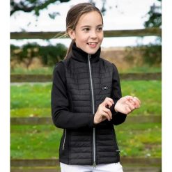 Kurtka dziewczęca Premier Equine Mini Elena. Czarne kurtki i płaszcze dla dziewczynek PREMIER EQUINE, bez wzorów, z dżerseju, bez kaptura. Za 286.00 zł.