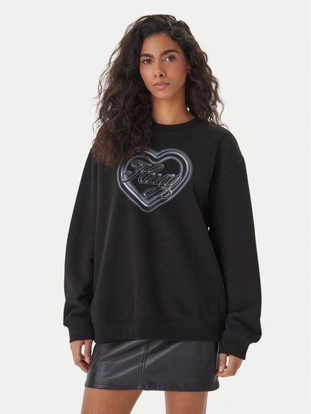 HUGO Bluza Classic 50560782 Czarny Relaxed Fit. Czarne bluzy damskie Hugo, s, bez wzorów, z bawełny, bez kaptura. Za 294.99 zł.