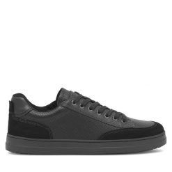 Sneakersy Lasocki Young. Czarne półbuty chłopięce Lasocki Young, bez wzorów, bez zapięcia. Za 129.99 zł.