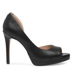 Szpilki Nine West. Czarne szpilki damskie Nine West, bez wzorów, bez obcasa, bez zapięcia. Za 219.99 zł.