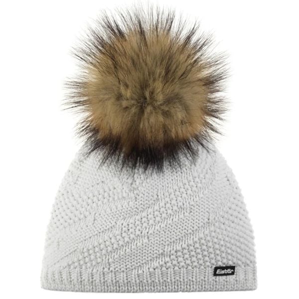 Czapka Eisbar Yva Lux MÜ. Białe czapki i kapelusze damskie Eisbar, na zimę, bez wzorów, z bawełny. Za 319.90 zł.