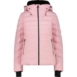 Kurtka narciarska damska CMP 34W4006. Czarne kurtki damskie CMP, bez wzorów, z materiału, długie, bez kaptura, narciarskie. Za 739.99 zł.