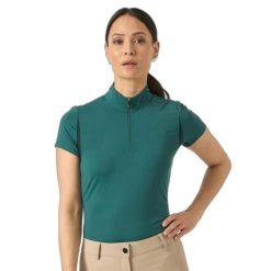 Bielizna podstawowa do jazdy konnej 1/2 zip dla kobiet PS of Sweden Everly Quote. Zielona koszule damskie PS OF SWEDEN, bez wzorów, sportowe, bez kołnierzyka, bez ramiączek. Za 313.00 zł.