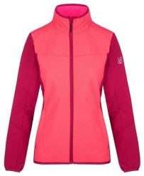 Damska kurtka softshell Loap Urabuna różowa. Czerwone kurtki sportowe damskie ÀLG, na jesień, m, bez wzorów, z elastanu, bez kaptura, do biegania. Za 211.99 zł.