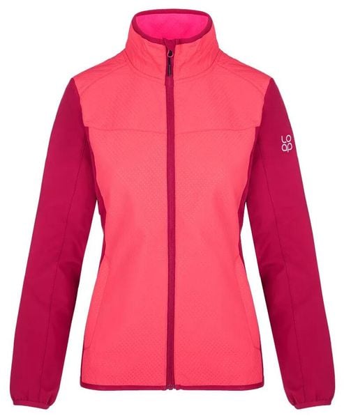 Damska kurtka softshell Loap Urabuna różowa. Czerwone kurtki damskie LAP, na jesień, m, bez wzorów, z elastanu, bez kaptura, do biegania. Za 210.99 zł.