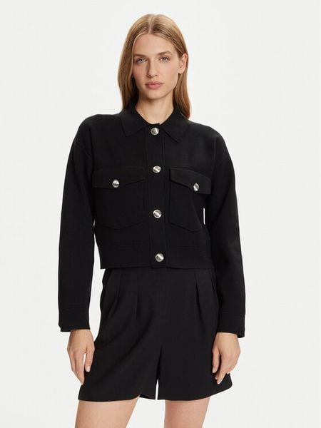 BOSS Kardigan Furigo 50543970 Czarny Regular Fit. Czarne kardigany damskie Boss, xs, bez wzorów, z wiskozy. Za 609.99 zł.