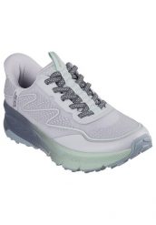 Buty SKECHERS SLIP-INS SWITCH BACK Szary. Szare trampki i tenisówki damskie Skechers, bez wzorów, z materiału, bez zapięcia. Za 399.99 zł.
