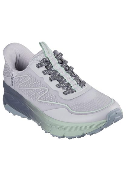 Buty SKECHERS SLIP-INS SWITCH BACK Szary. Szare trampki i tenisówki damskie Skechers, bez wzorów, z materiału, bez zapięcia. Za 399.99 zł.