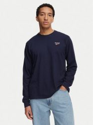 Reebok Longsleeve Feliks RK25738CCM Granatowy Regular Fit. Niebieskie bluzki z długim rękawem męskie Reebok, m, bez wzorów, z bawełny, bez kołnierzyka. Za 99.99 zł.